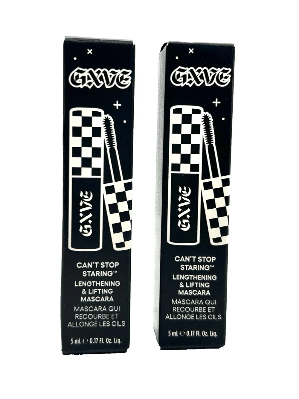 2x GXVE Gwen Stefani Can't Stop Staring Lengthening & Lifting Mascara TRAVEL 5ml